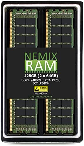 NEMIX RAM 384GB (6x64GB) DDR4-2400MHz PC4-19200 ECC LRDIMM 4Rx4 1.2 V Terhelés Csökken Szerver Memória által NEMIX RAM
