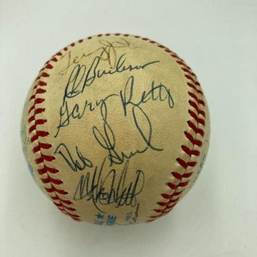 1984-ben a Kaliforniai Angyalok Csapat Aláírt Amerikai profi Baseball-Liga Reggie Jackson SZÖVETSÉG - Dedikált Baseball
