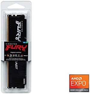 Kingston Fury Fenevad 32GB által nyújtott 5200 mt/s DDR5 CL36 Asztali Memória Egyetlen Modul | AMD Expo | Plug N Play | KF552C36BBE-32