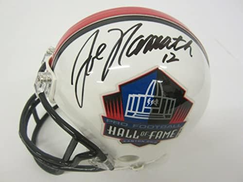 Joe Namath NY Jets aláírt dedikált Hall of Fame mini sisak SZÖVETSÉG COA - Dedikált NFL Mini Sisak