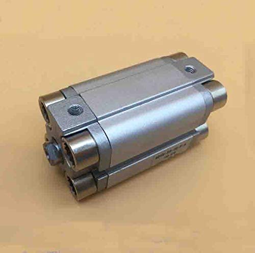 Fevas furat 20 mm X 225mm Stroke ADVU Vékony Pneumatikus Hatása Kettős Dugattyús Út Kompakt Alumínium Henger