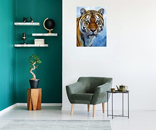 DIY 5D Tigris Gyémánt Festmény Készletek, Aldult Gyémánt Művészeti Készletek Tigris Kép Művészet Tökéletes Otthoni Hálószoba,