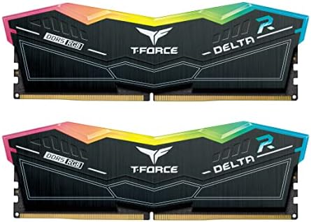 TEAMGROUP T-Force Delta DDR5 32 GB Kit 2x16GB 6200MHz Asztali Memória Fekete FF3D532G6200HC38ADC01 Csomag CARDEA Nulla Z44Q