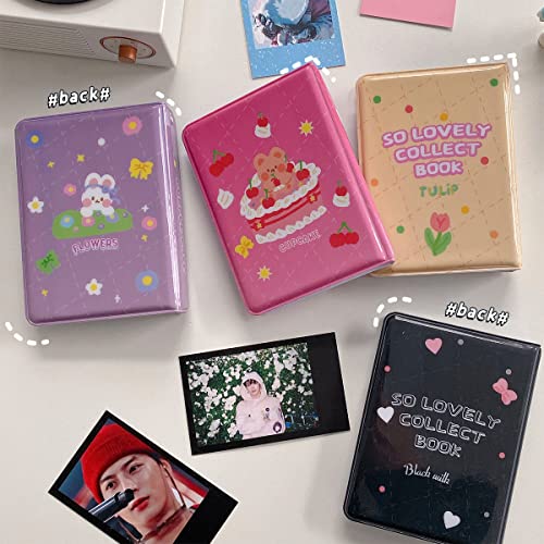 32 Zsebek, 3 Inch fotóalbum koreai Idol Képek Tárolási Könyv Kártya Tartóját Édes Csillag fénykép kártya Binder Mini Kártyát