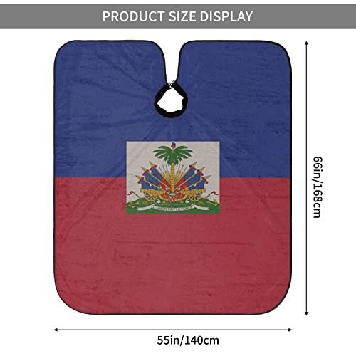 Retro Haiti Zászló 3d Nyomtatás Professzionális Fodrász Cape Haj Vágás Haját Szalon Cape Fodrász Kötény 55 X 66