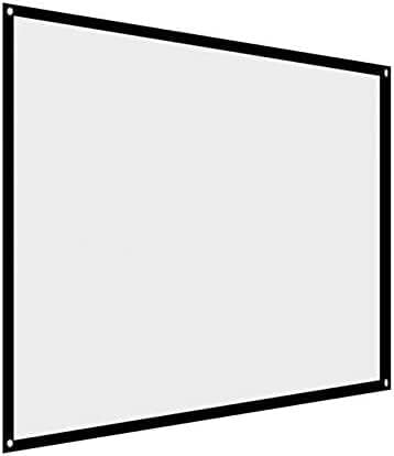 Vetítés,Kerti kivetítőn kivetítőn 60-100 Colos Hordozható Összecsukható Nem Ránc Fehér Projektor Függöny Kivetítő Képernyő