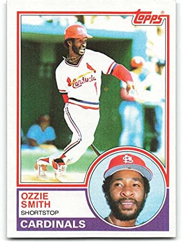 1983 Topps Baseball 540 Ozzie Smith St. Louis Cardinals MLB Trading Card Árusító ládák (stock fotók használt) Közelében