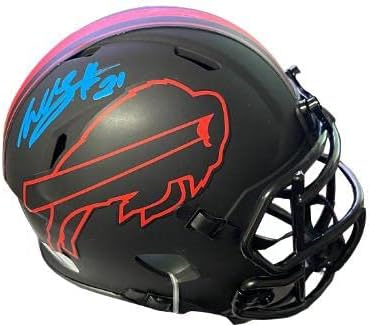Willis McGahee aláírt Buffalo Bills Riddell Napfogyatkozás Sebesség Mini Sisak 21 - Radtke Hologram - Dedikált NFL Mini