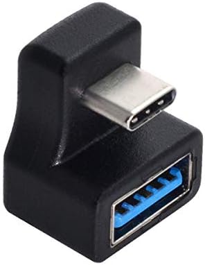 cablecc 180 Fokos Fel & Le Ferde C-Típusú USB-C OTG USB 3.0 Női Hosszabbító Adapter mobiltelefon & Tablet