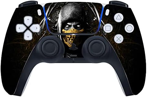 KÜTYÜ, PAKOLÁS Nyomtatott Vinyl Matrica, Bőr Sony Playstation 5 PS5 Adatkezelő Csak - Mortal Kombat x Skorpió arcát Ninja
