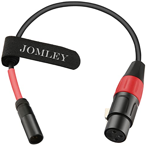 JOMLEY Mini XLR, hogy XLR Kábel,XLR Női Mini XLR Férfi Mikrofon Kábel Blackmagic Zsebében 4K Kamera Videó segít a 4K - 1ft