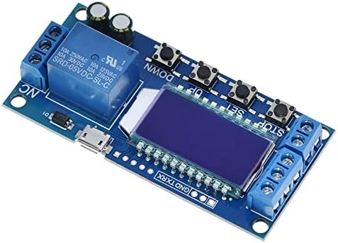 HIFASI 6-30V Micro USB-Digitális LCD Kijelző Késleltetés Relé Modul Ellenőrzési Időzítő Kapcsoló Ravaszt Ciklus Modul XY-LJ02