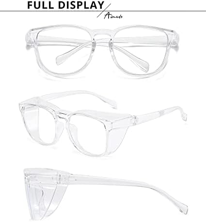 AIMADE Biztonsági Szemüveg, Védőszemüveg, Anti-Köd Elegáns Védő Szemüveg Szemüveg Kék Fény Blokkoló Szemüveg Férfiak/Nők