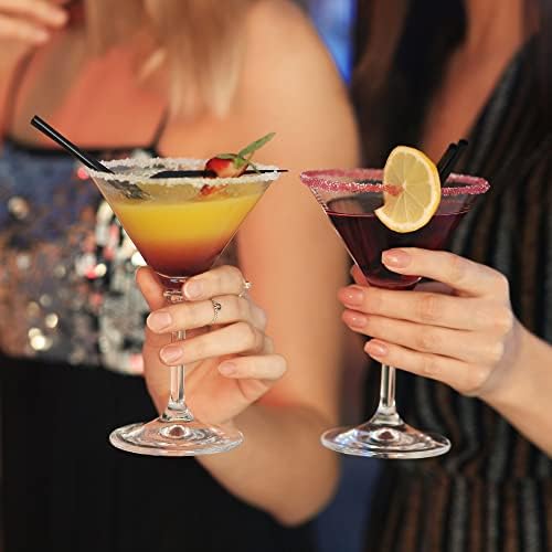 K BASIX Törhetetlen Martinis Poharat Készlet 4 Újrafelhasználható 10oz, Tökéletes Koktélt, Whisky, Margarita -, Üvegáru Haza,