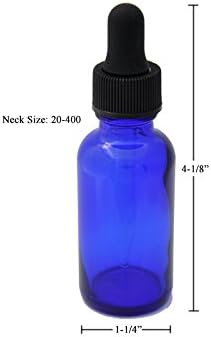 Cseppentő Ne® 1oz kobaltkék Üveg Cseppentő Üveg (30mL), Kúpos Üveg Hozná - 2 darabos Csomag