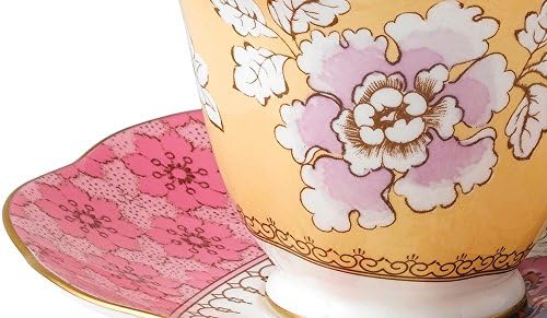 Wedgwood Pillangó Bloom Virágos Finom Porcelán Csokor Teáscsésze & Csészealj Szett