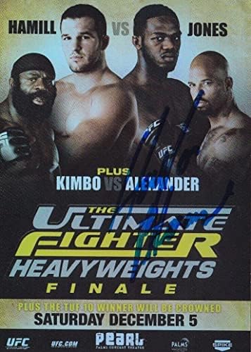 Houston Sándor Aláírt 2010 Topps UFC Harc Poszter Card Ultimate Fighter 10 - Dedikált UFC Rendezvény Plakát