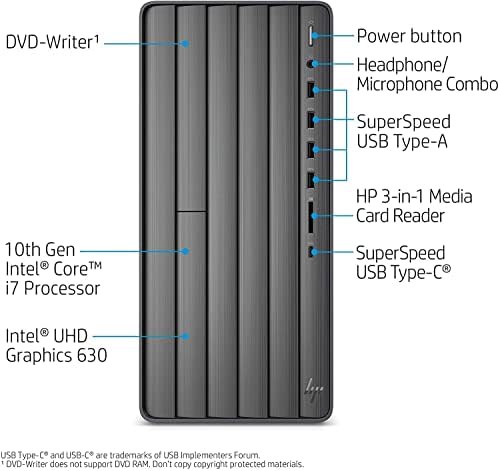 HP 2022 Irigység TE01 Szerencsejáték-Asztali - 10 Intel i7-10700F 8-Core CPU - 12GB Nvidia RTX 3060-32GB DDR4-1 tb-os PCI-E