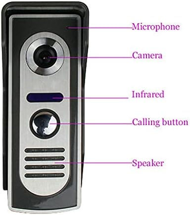 LUKEO Kaputelefon Csengő 7 TFT LCD Vezetékes Videó Ajtó Telefon Rendszer Beltéri Monitor 700TVL Kültéri IR Kamera Támogatás