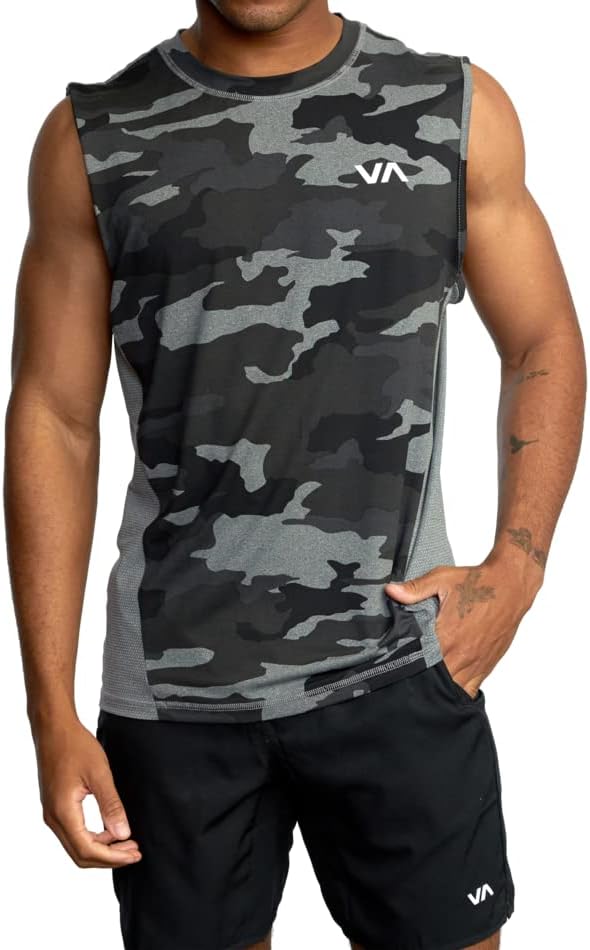 RVCA Mens Rendszeres Fit Muscle Tee