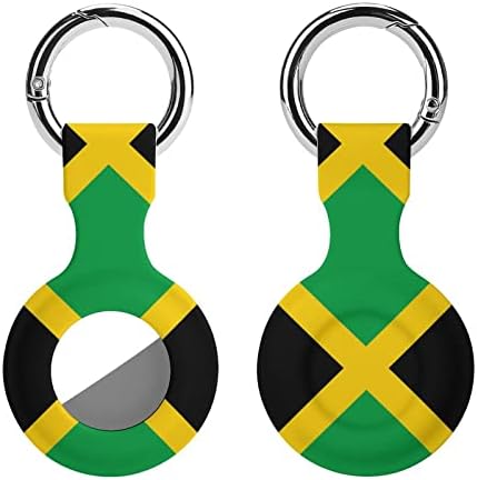 Zászló, Jamaica Védő tok Kompatibilis AirTag Anti-Elveszett Kereső tartó Pénztárca Poggyász Nyakörv, Kutya, Macska, Háziállat