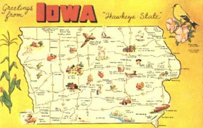 Üdvözlet, Iowa Képeslap