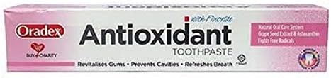 MC ORADEX ANTIOXIDÁNS a Fluoridos Fogkrémmel 120G - Kellemes Ízű, Nyugtató, a Fogak, az Íny, valamint Levegőt refreshening.