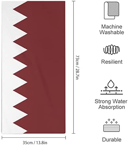 Katar Zászló kéztörlő Arc & tusfürdő Ruhával Puha Törülköző, Aranyos Nyomtatott Fürdőszoba, Konyha Hotel