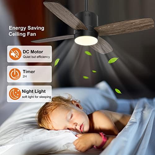 Ohniyou 38 Mennyezeti Ventilátor, Lámpák Távirányító - Kis Kültéri Mennyezeti ventilátor a Fény Terasz APP Ellenőrző - Szabályozható