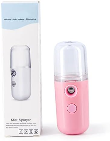 Havamoasa Nano Uram Hordozható Arc Köd Permetező Arc Gőzölő Mini USB Tölthető a Hidratáló bőrápoló Rózsaszín.