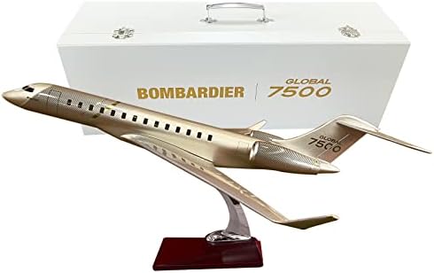 1/72 Méretarányú Bombardier Globális 7500 Alufelni Modell Repülés Repülő Modellek Fröccsöntött Repülőgép állvánnyal, valamint