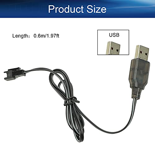 Heyiarbeit RC USB Töltő Kábel Nikkel-Kadmium, Nikkel-Hidrogén 3.6 V-os Adapter Kábel SM-2P, hogy az RC Ni-MH, Ni-CD Akkumulátor