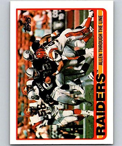 1989 Topps 264 Marcus Allen, LA Raiders TL NFL Labdarúgó-Kártya NM-MT
